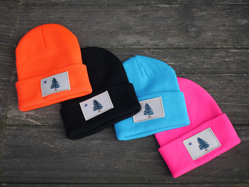 1901 Maine Flag Beanie Hat
