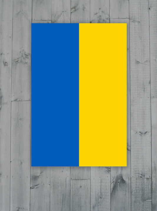 Ukraine Flag made in Skowhegan, Maine
