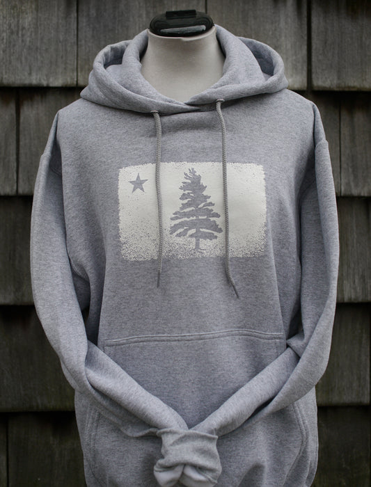 1901 Maine Flag Hooded Sweatshirt