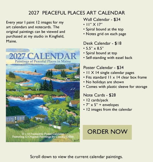 Claudia Diller Wall, Desk and Poster Calendar